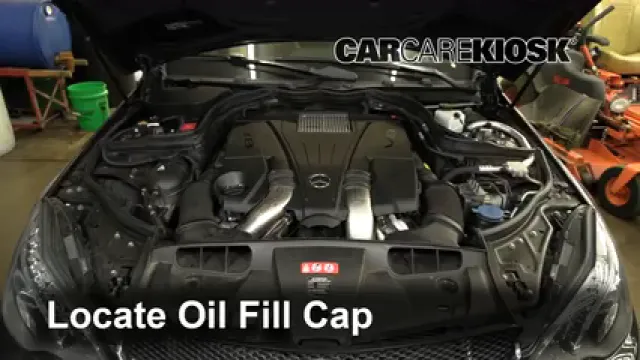 2014 Mercedes-Benz E550 4.6L V8 Turbo Convertible Huile Ajouter de l'huile